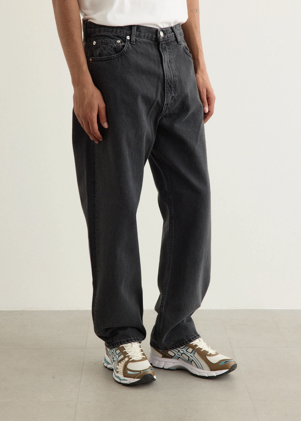 Flattering Style Neutral Casual Streetwear Fan 101 Dad's Fit Denim Pants