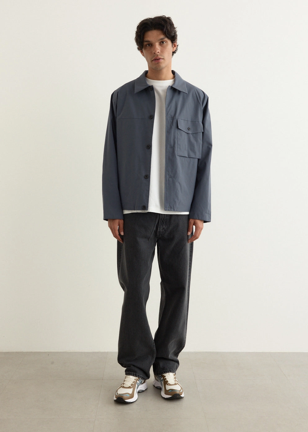 Modern Shopping Day Smart Casual Neutral 101 Dad's Fit Denim Pants