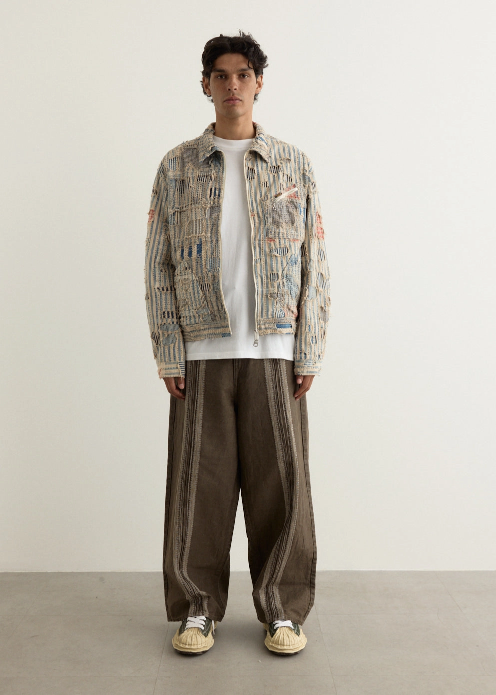 Performance Ready 12oz YAGASURI Jacquard Denim PORT Baggy Pants