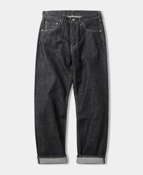 Outfit Combo Stylish Waistband 14 oz Selvedge Basic Straight-Fit Jeans - Black