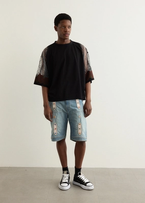 14oz Denim Shorts (STUDS Remake) Ergonomic Pattern Cutting