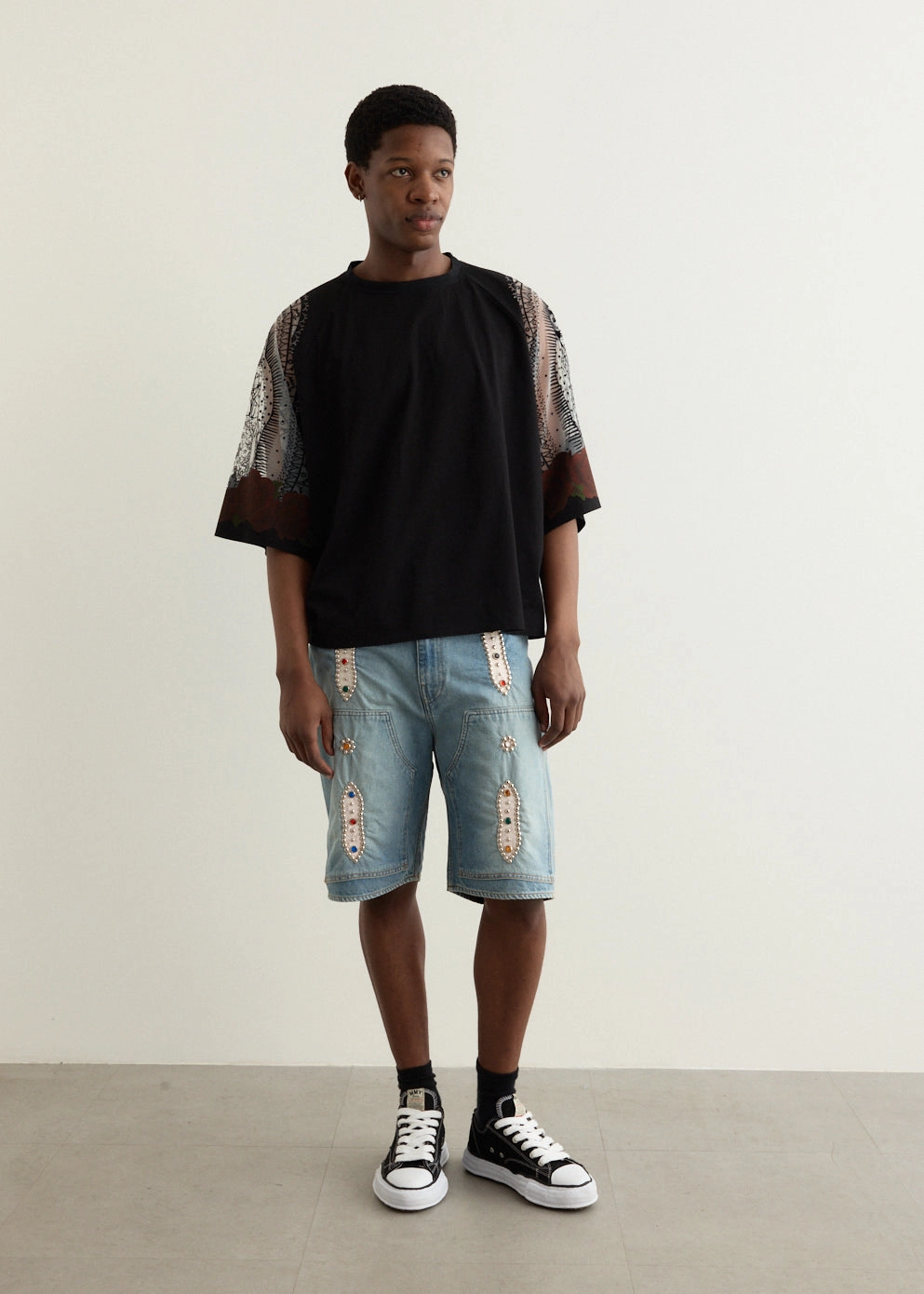 14oz Denim Shorts (STUDS Remake) Ergonomic Pattern Cutting