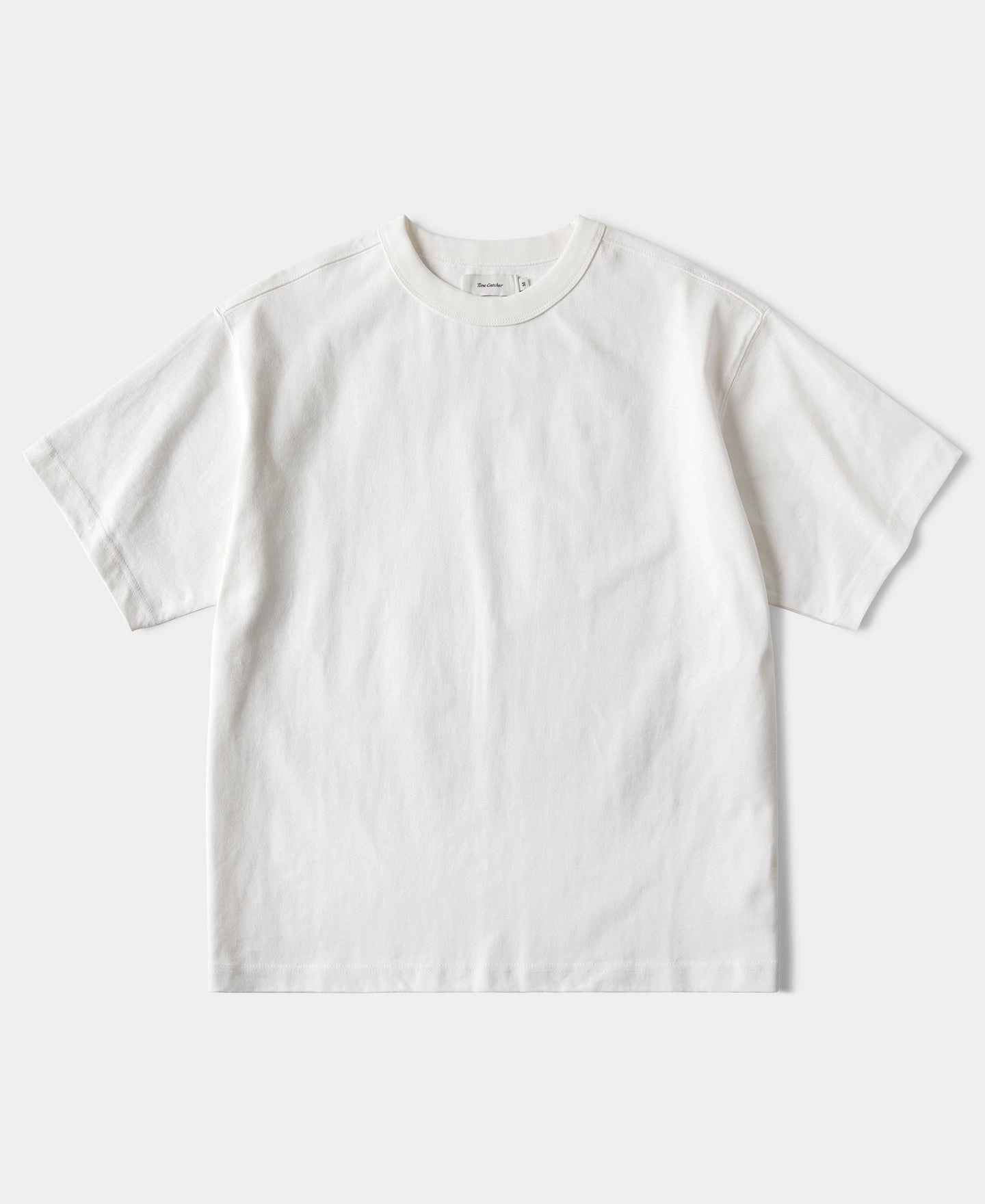 Slim Waistband 1900s Heavyweight Cotton Jersey Boxy T-Shirt - White