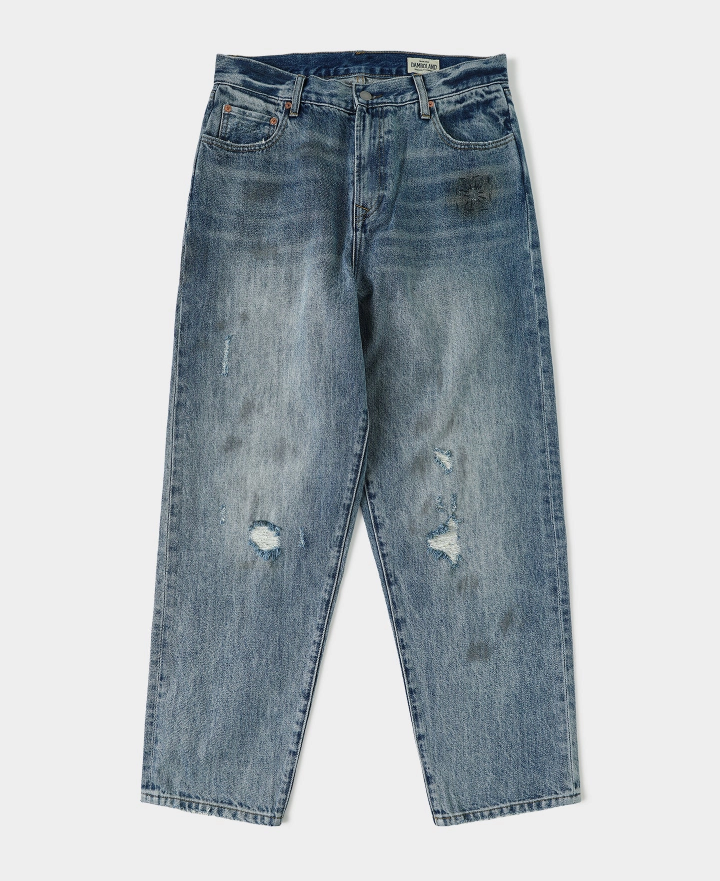 Favorite Basic 1960s Washed Denim Trousers - Repaired Edition