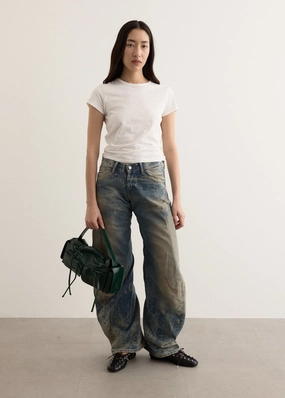 Clean Finish Smart Casual Modern Rainy Day 2006F 5-Pocket Denim Jeans