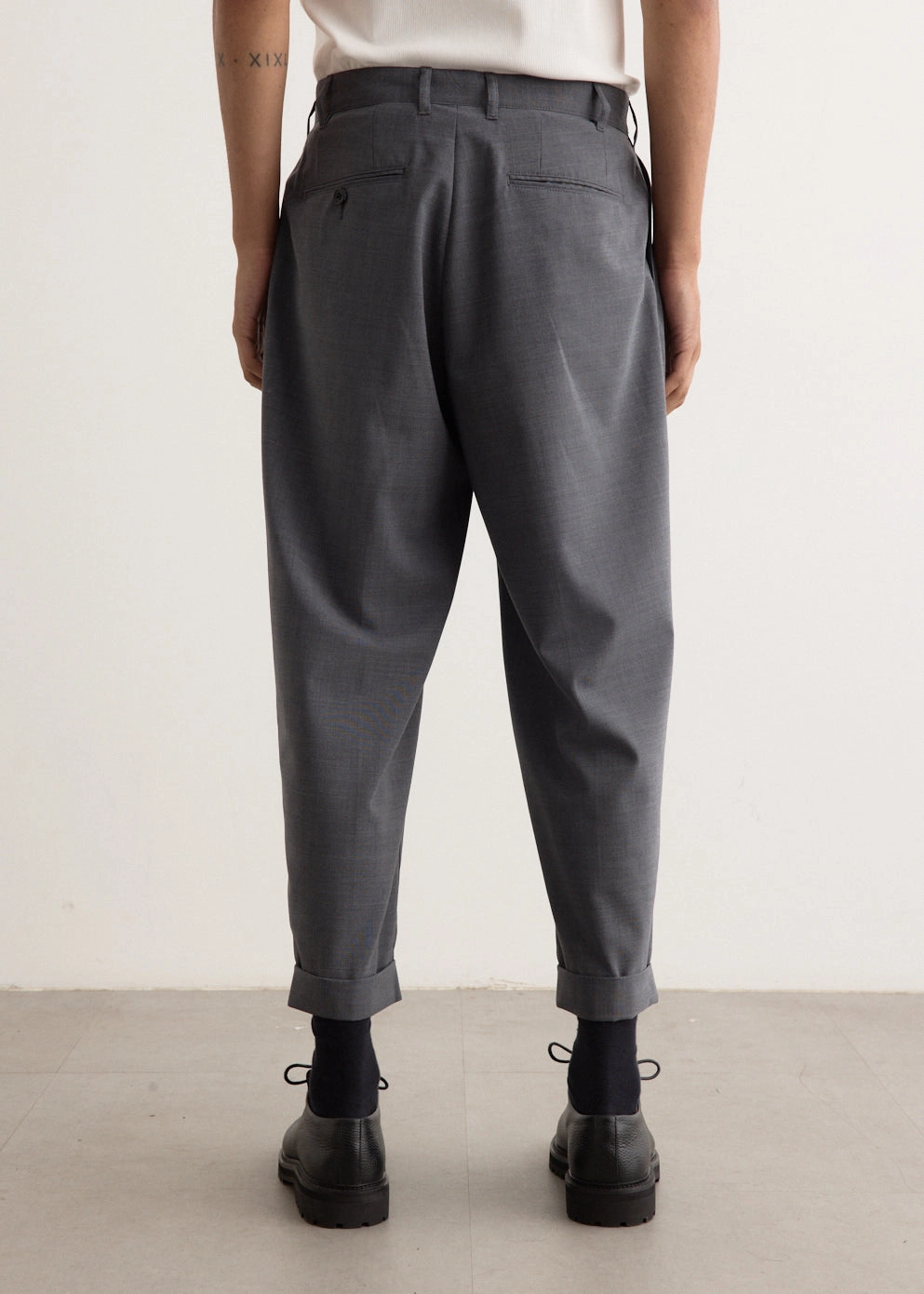 2 Pleats Wool Tropical Pants Moisture Wicking Technology