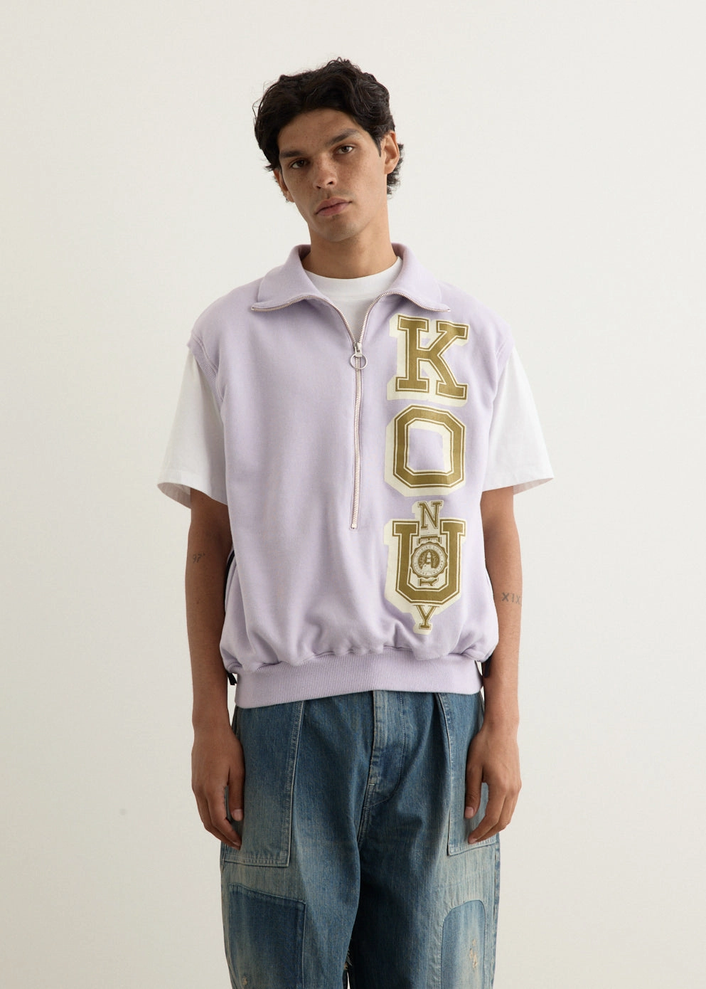 30/-SWT Knit Half Zip Vest (KO.U) Lightweight Layer