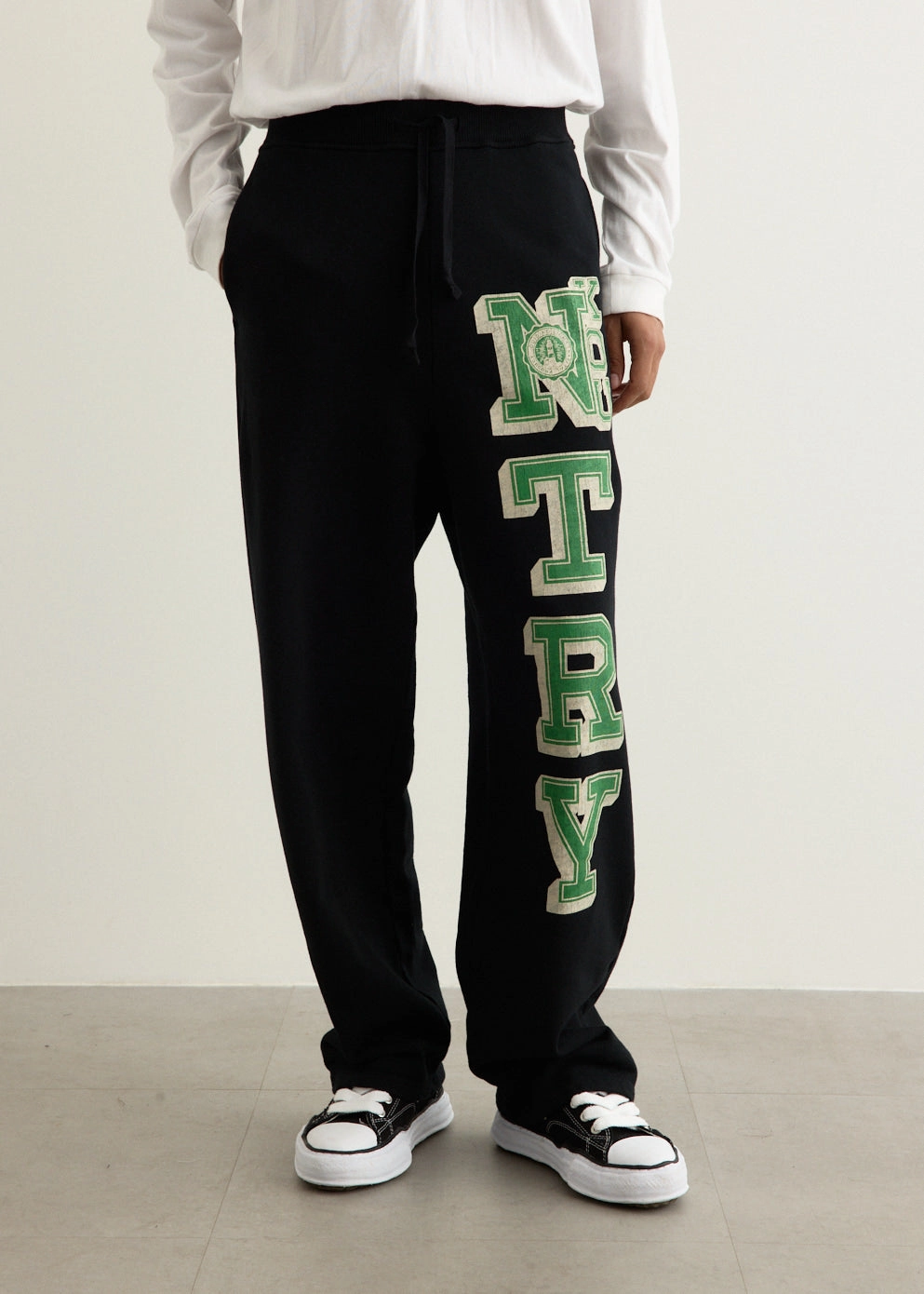 Relaxed Wear Tangle Free Cuffs 30/-SWT Knit Sweat Pants (N.TRY)