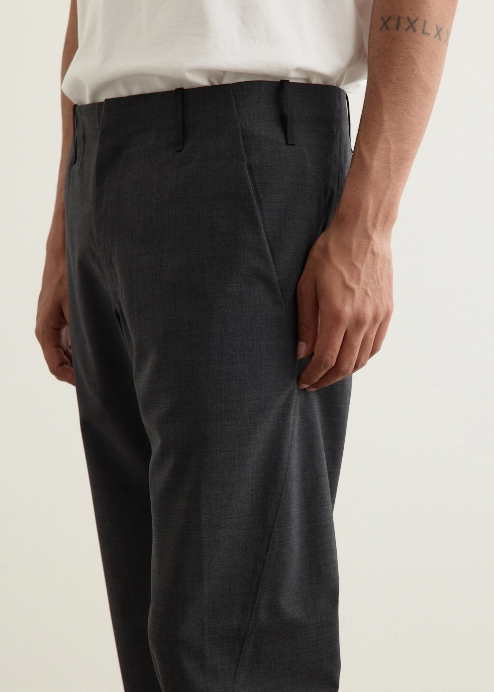 Soft Interior Convex Wool Pants