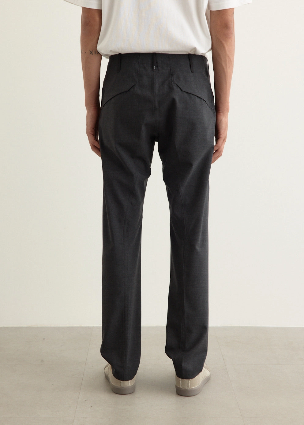 Convex Wool Pants Smooth Texture Fashionable Look