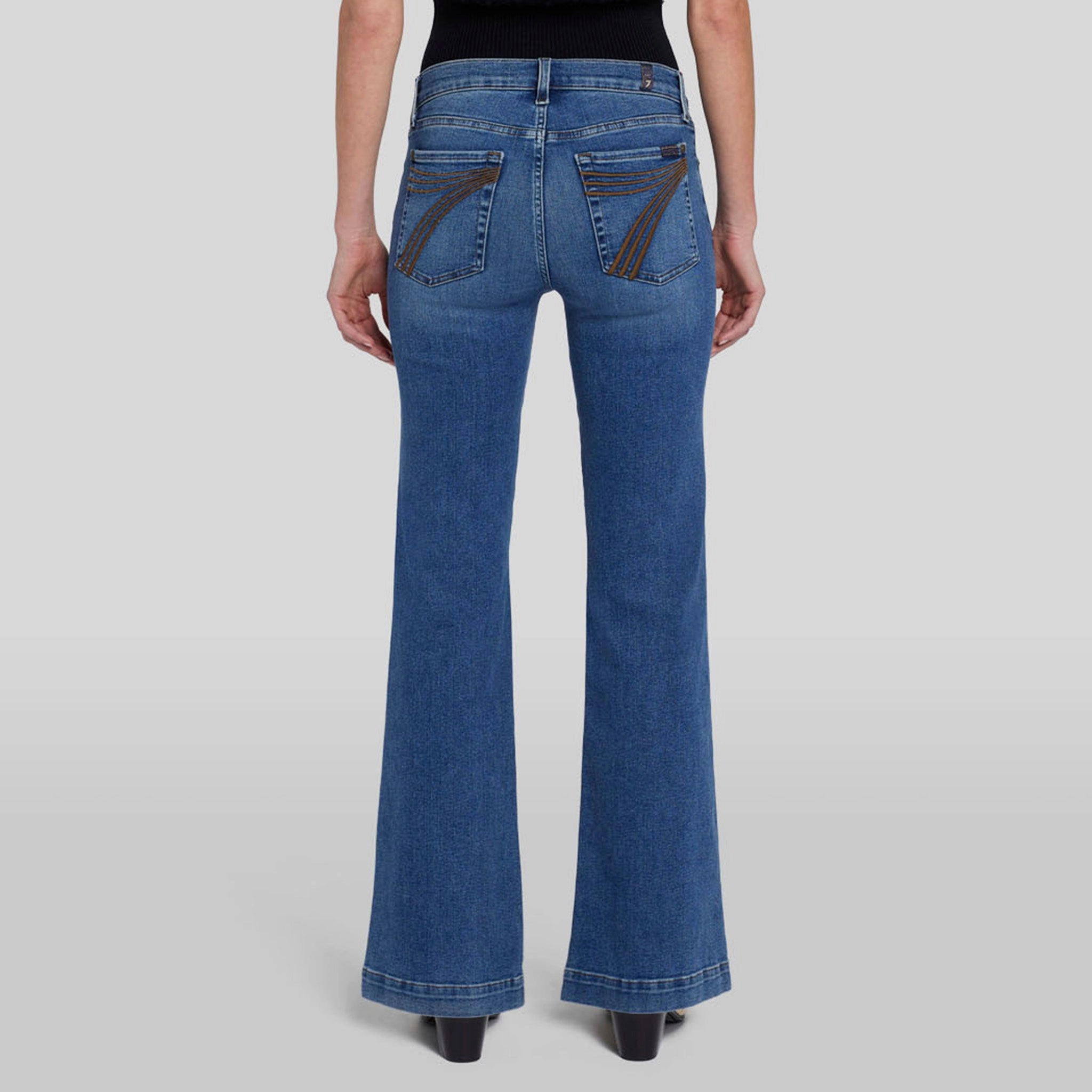 7 For All Mankind Women's Clara Dojo Trouser Date Night Sunny Vibes