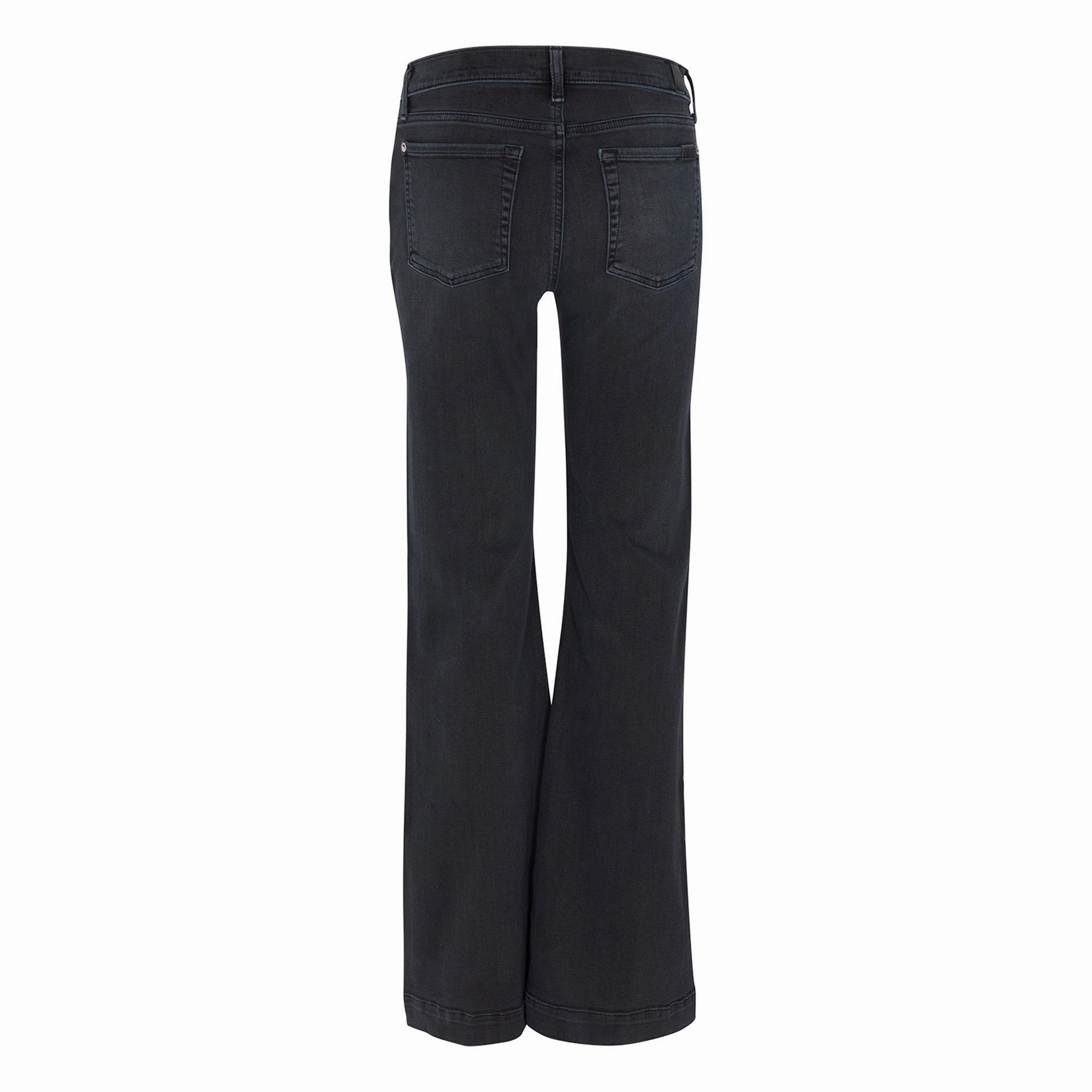 7 For All Mankind Women's Night Rider Dojo Trouser Jeans Mid Rise Versatile Tailoring