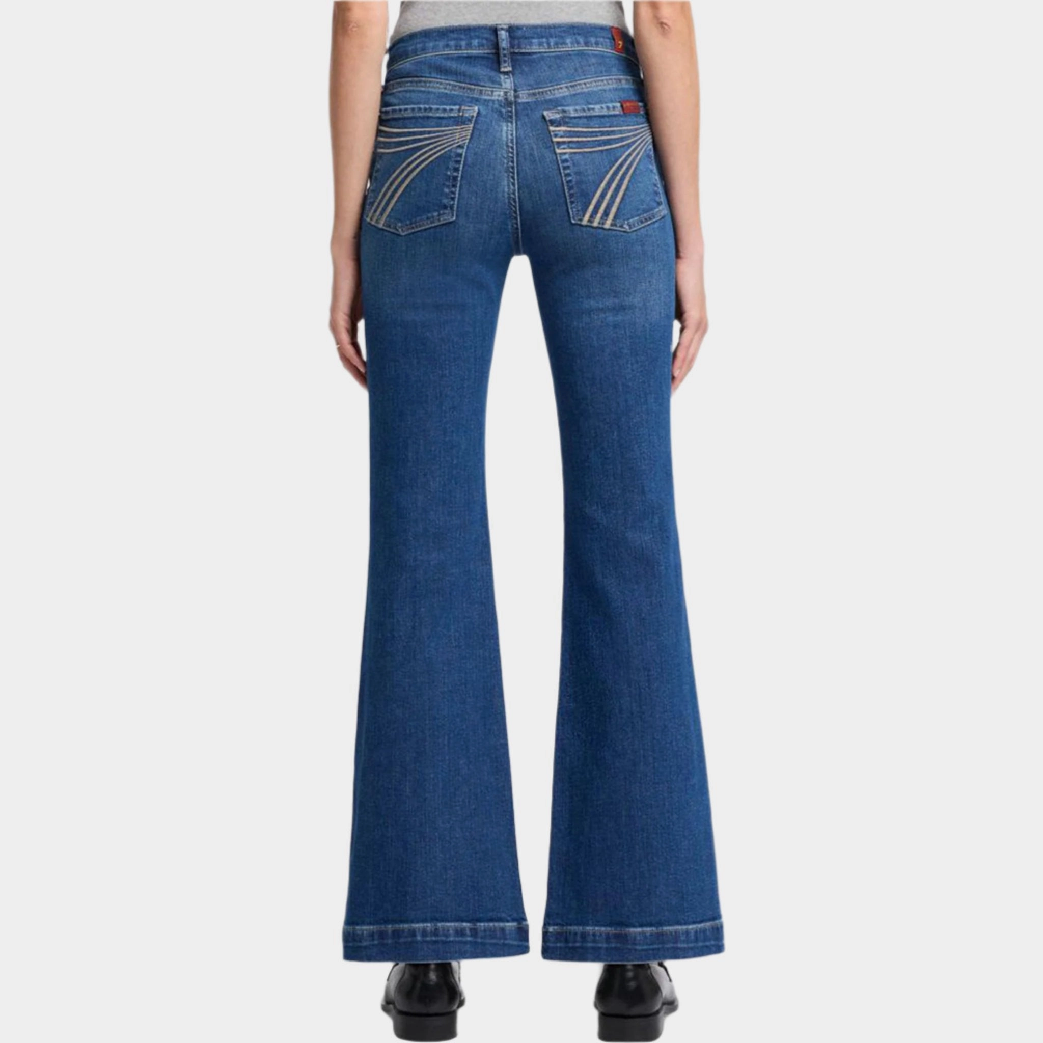 7 For All Mankind Women's NY Dark Tailorless Dojo Fashion Lover Classic Wear Modern Minimalist