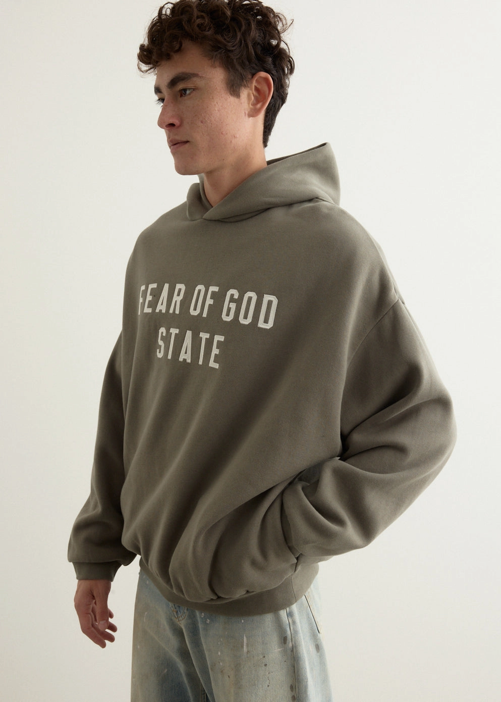 90s Fit Fleece Hoodie Roomy Design