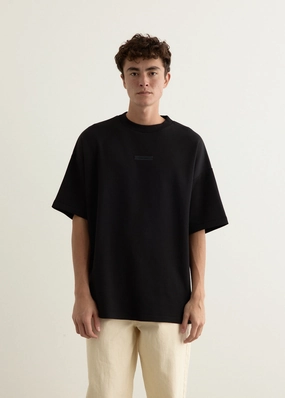 90s Fit Pique Crewneck T-Shirt Cozy Design Fit Odor Control Finish