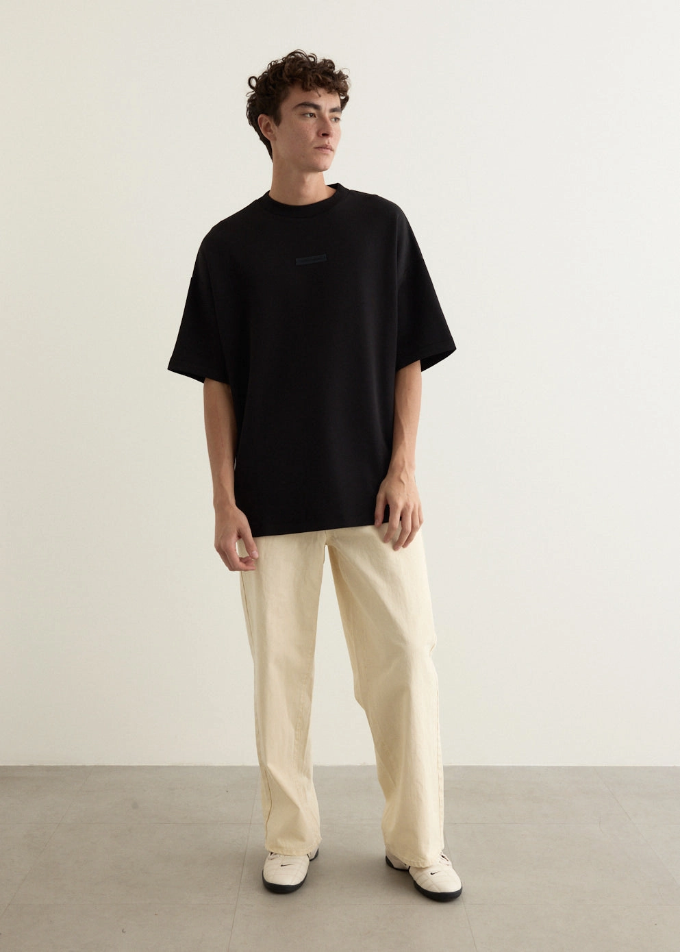 90s Fit Pique Crewneck T-Shirt Casual Fashion Basic Comfort