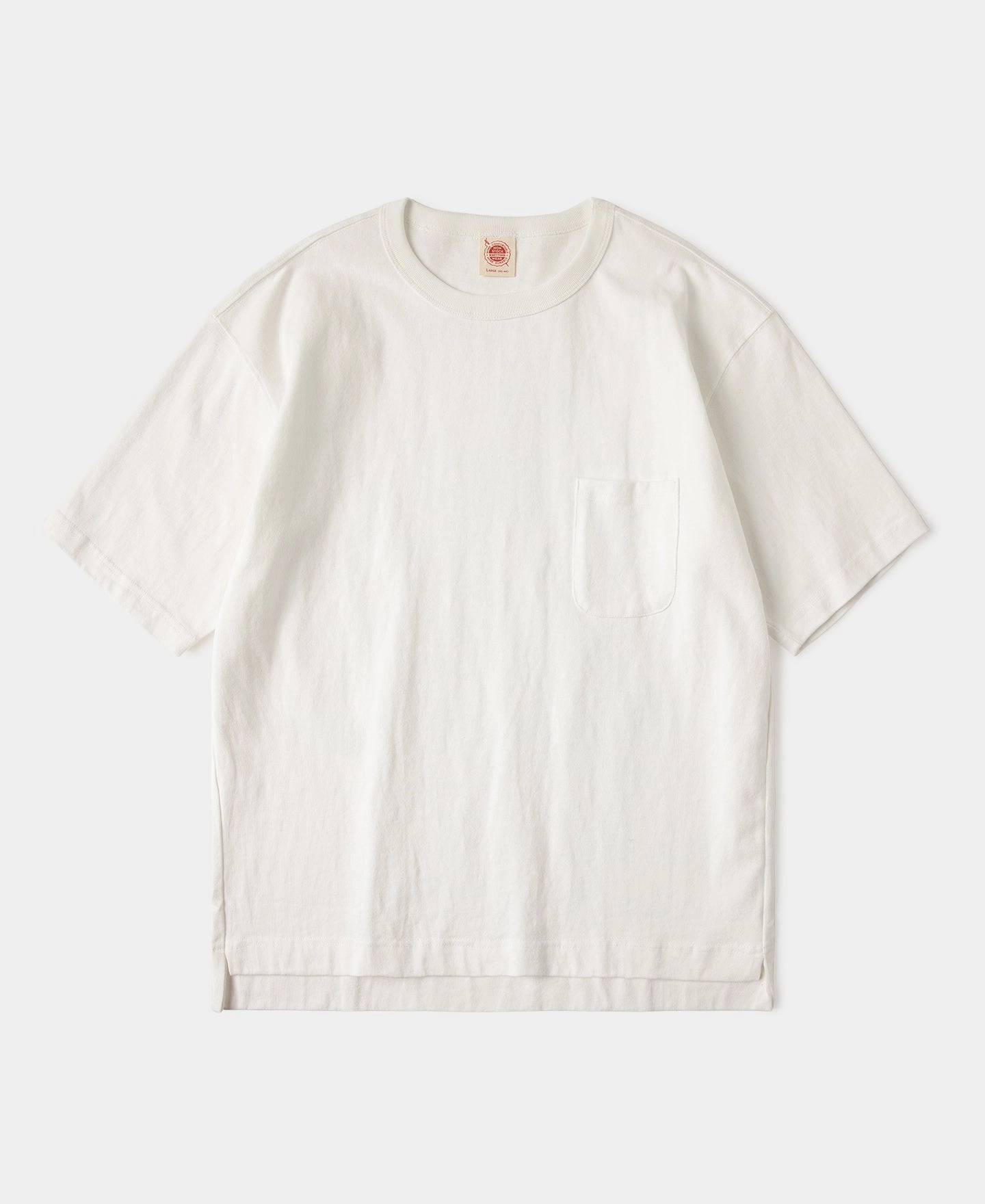 Soft Comfort Wear Everyday Casual 9.8 oz Cotton Classic Pocket T-Shirt - White