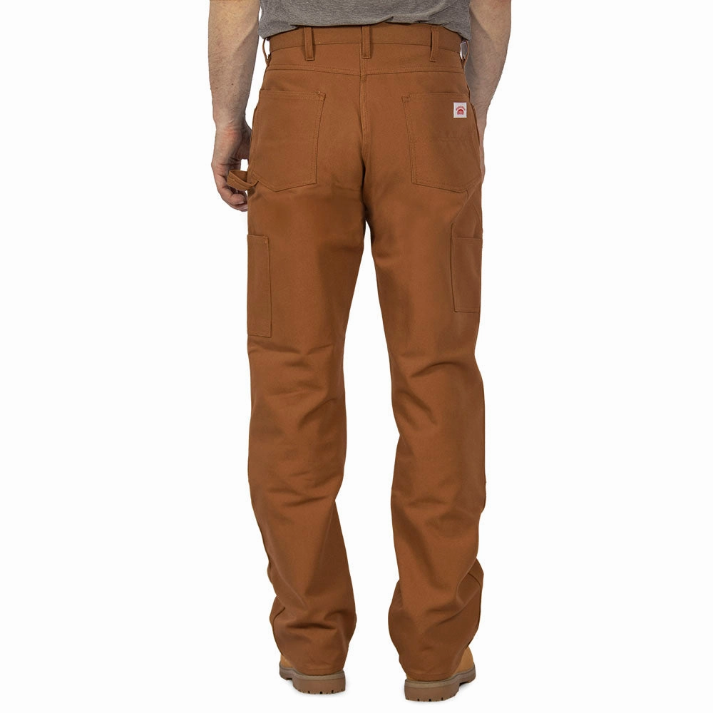 #2202 Brown Duck Double-Front Carpenter Dungarees - MADE IN USA Fashion Lover Outdoor Enthusiast