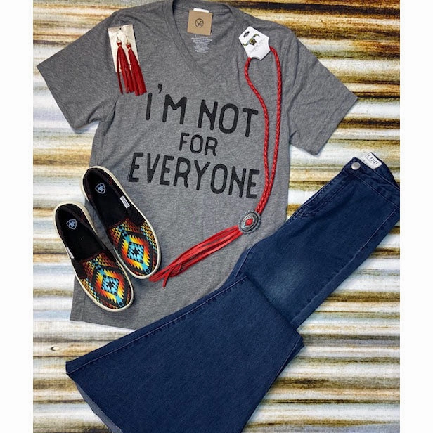 "I'm Not for Everyone" Tee slim fit DoubleStitched Hemming