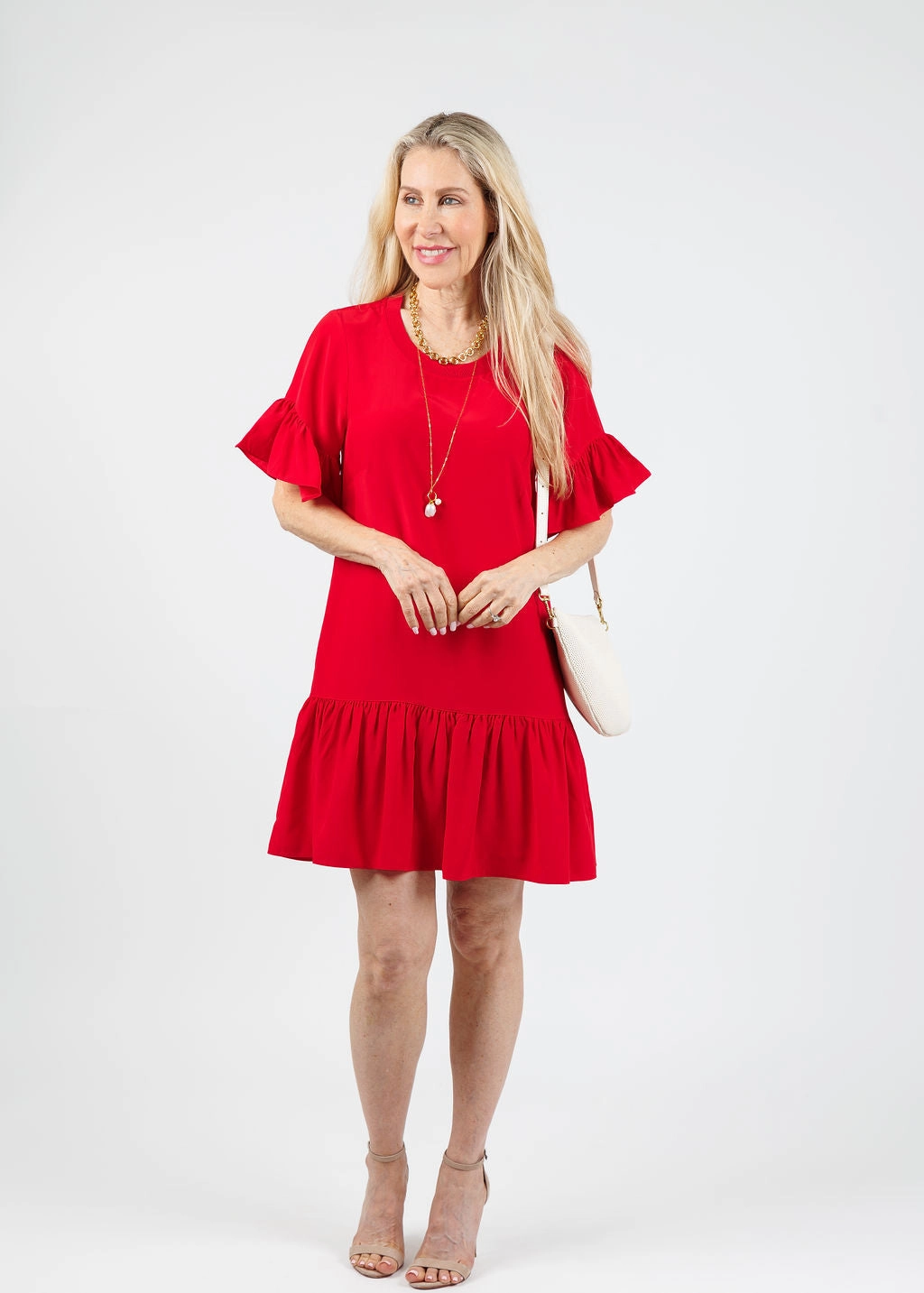 effortless grace Gentle Fit Leilah Dress - Red Sapphire