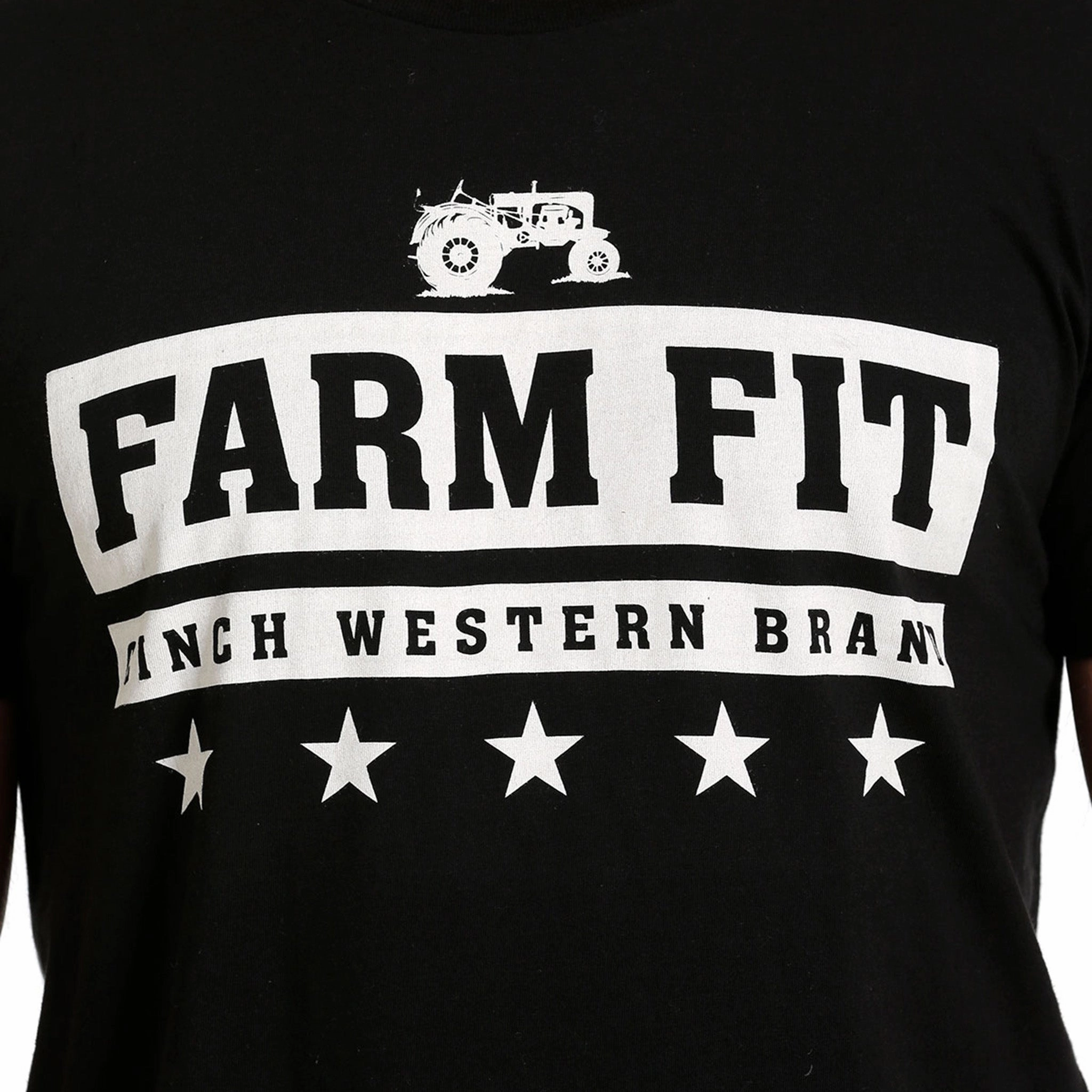 Trendy Fit Cinch Men's Black Farm Fit Tee