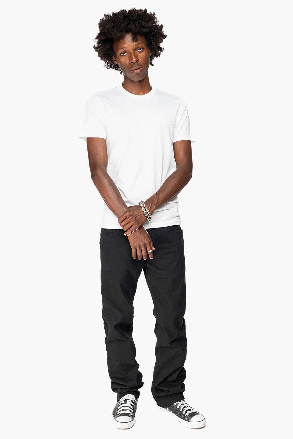 CLASSIC STRAIGHT LEG JEANS IN BLACK WASH Premium Look