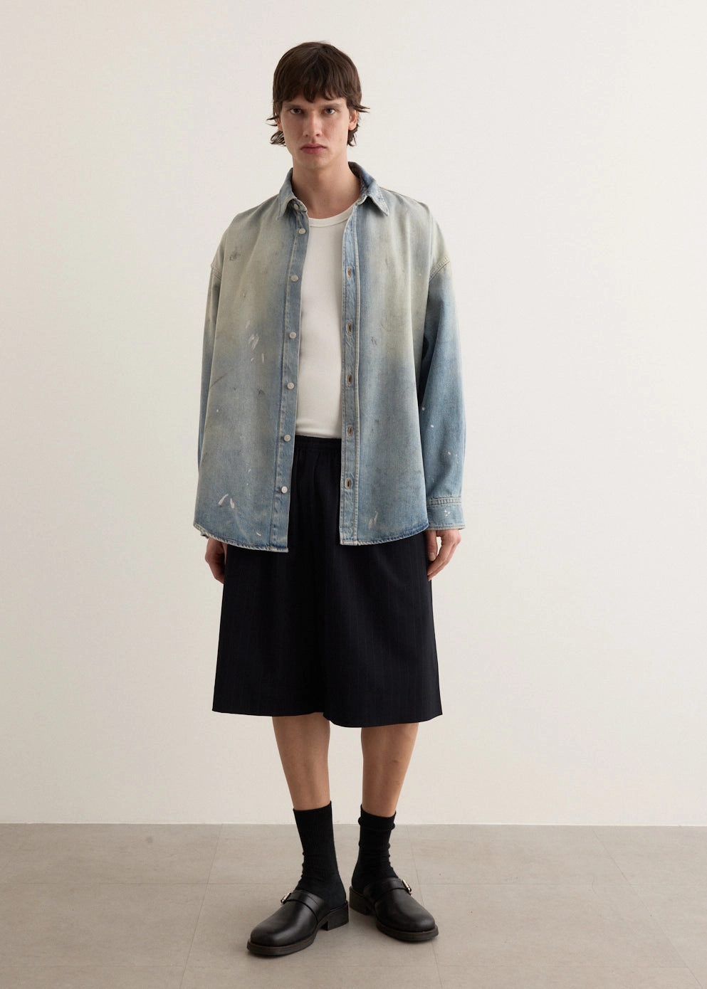 Sport Fit Design handmade touch Rubbero Vis Pinstripe Shorts