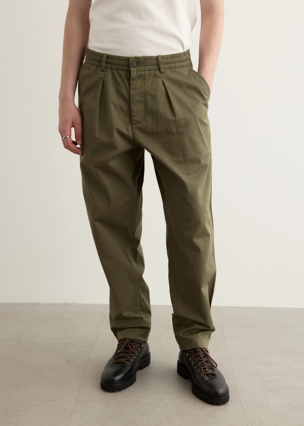 Pleated Track Pants EcoFriendlyDye Breathable Mesh Panels