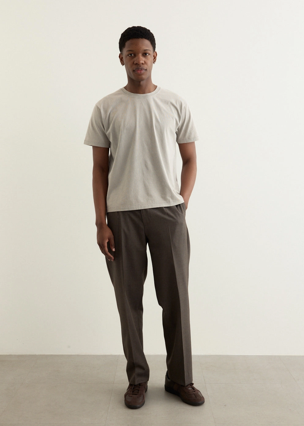 Anti Static Finish Layered Hem Design New T-Shirt