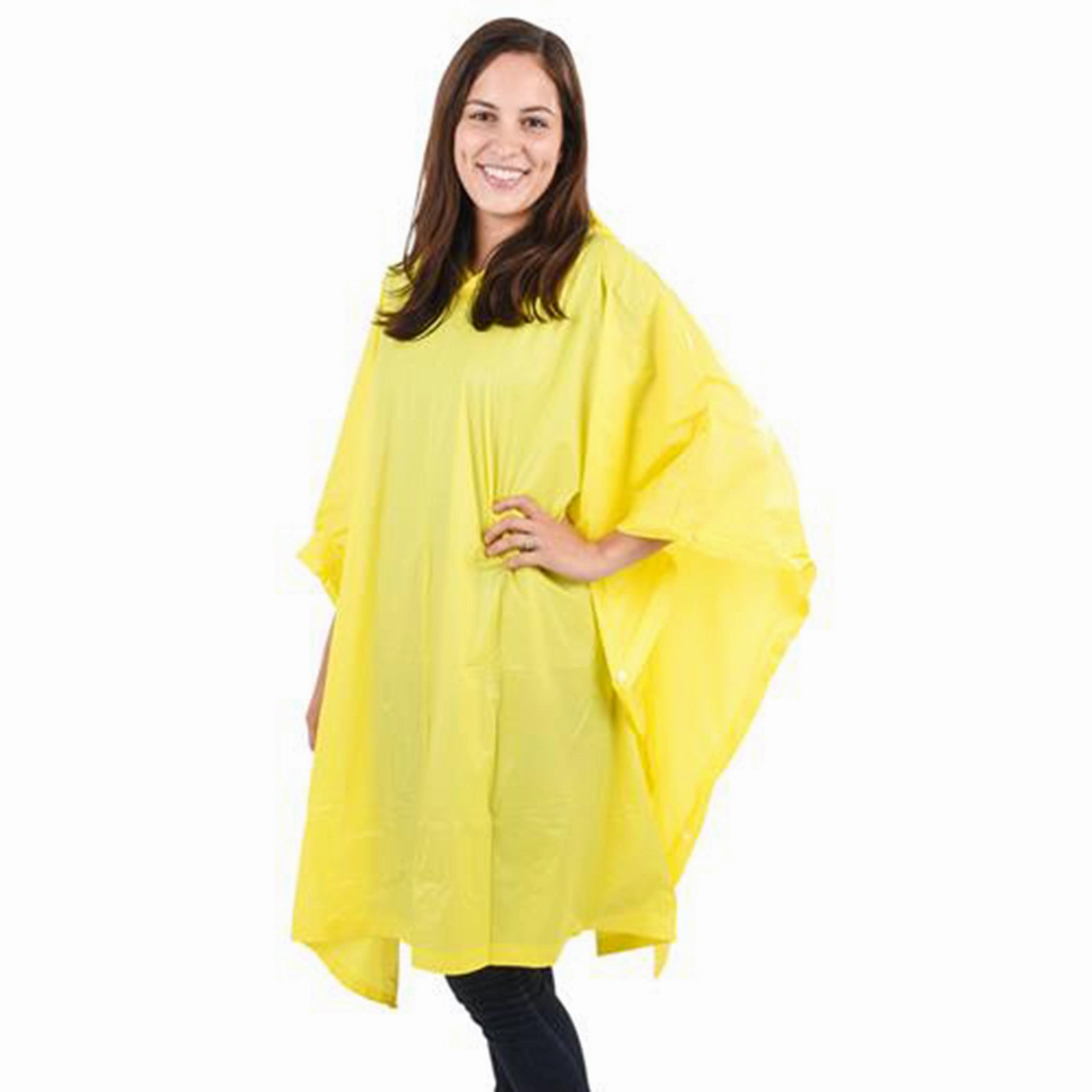 Adult Rain Poncho RecycledPolyester Vegan Safe