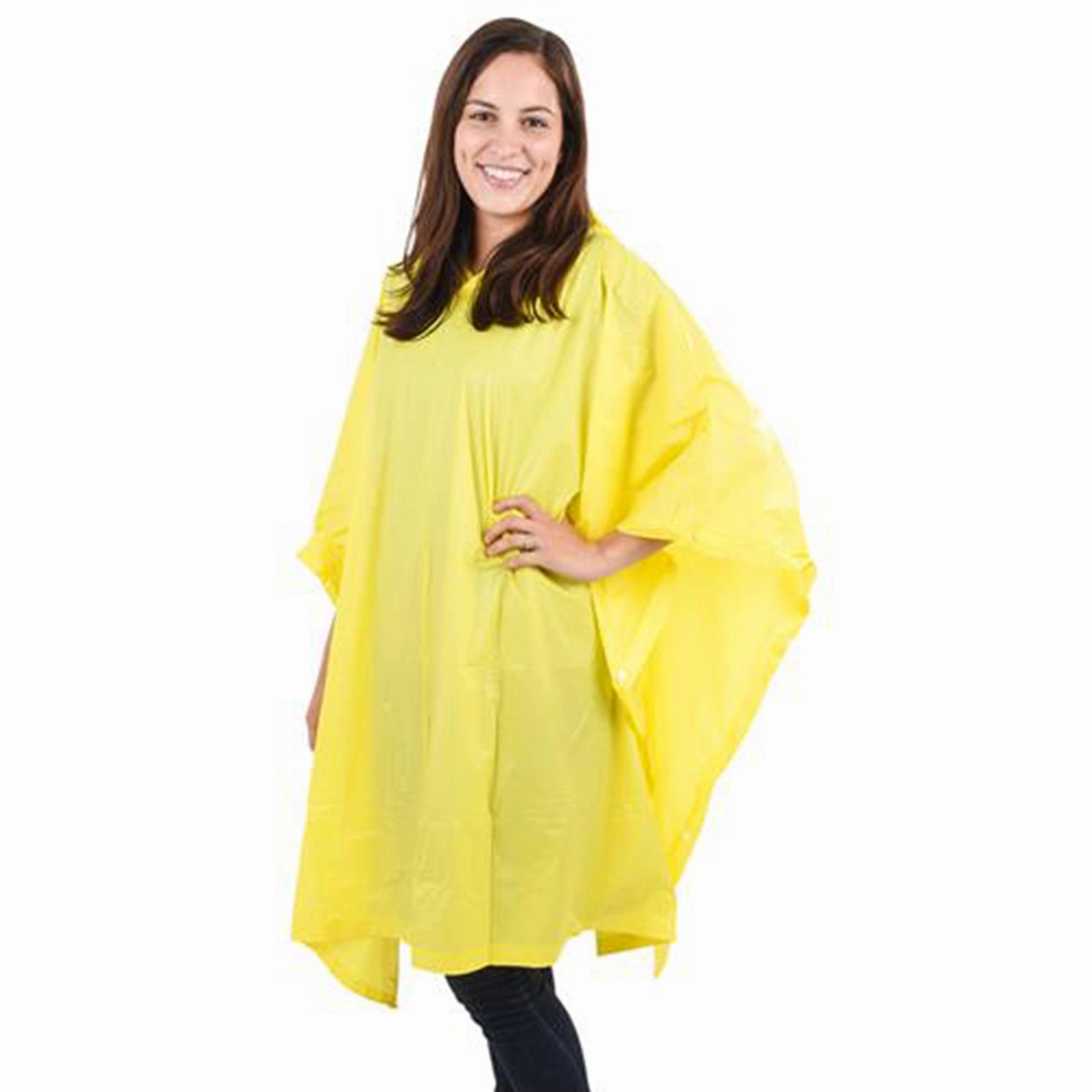 Adult Rain Poncho WindproofDesign ShrinkResistantFabric
