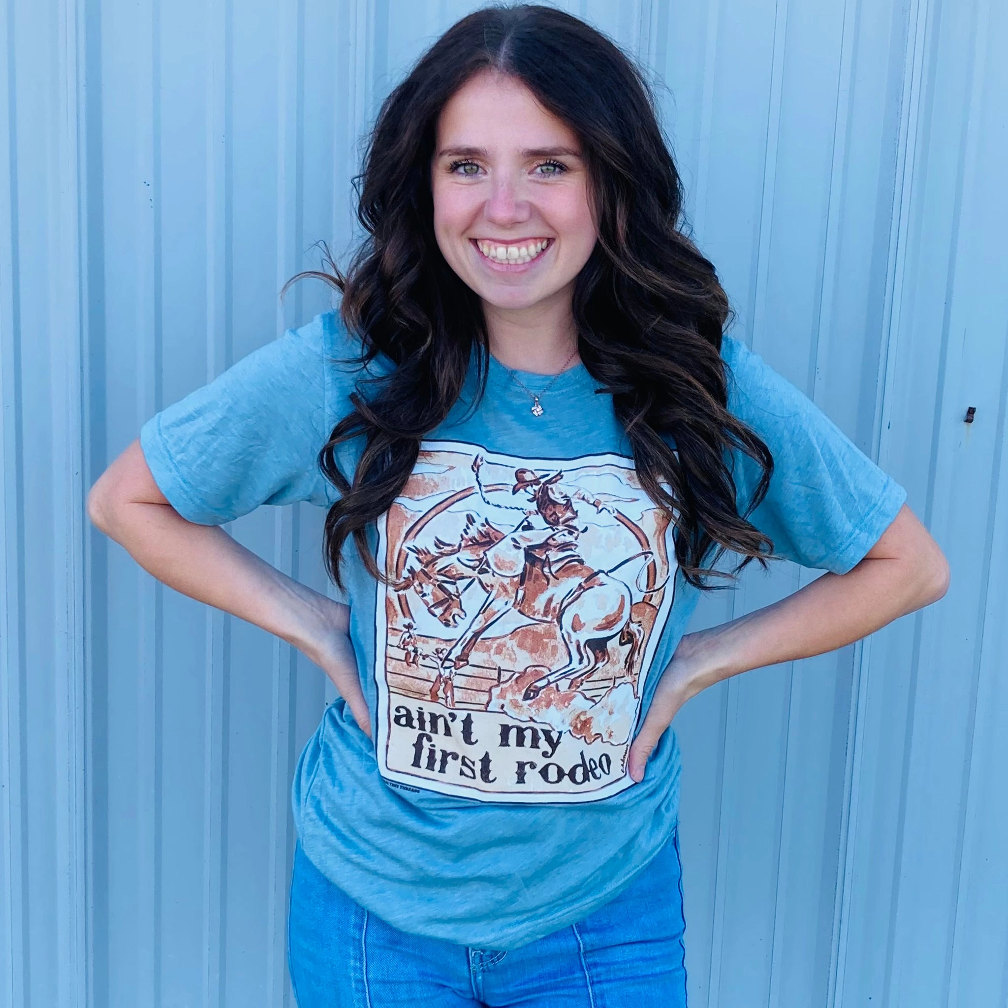 Chic Sweater Aint My First Rodeo Tee