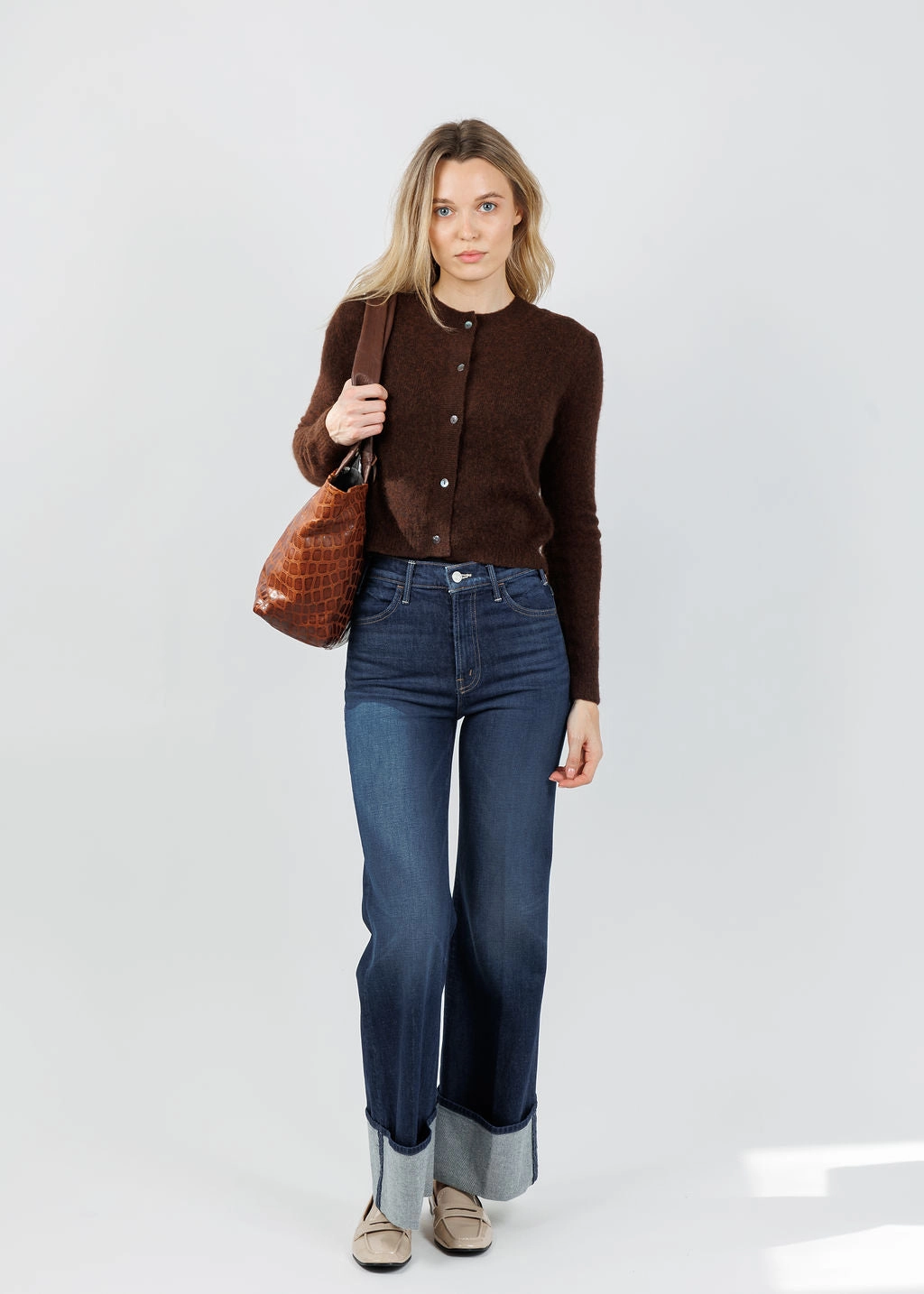 FourWayStretch Hypoallergenic fabric The Lil Hustler Roller Sneak Cuff Jeans - Kicks And Riffs