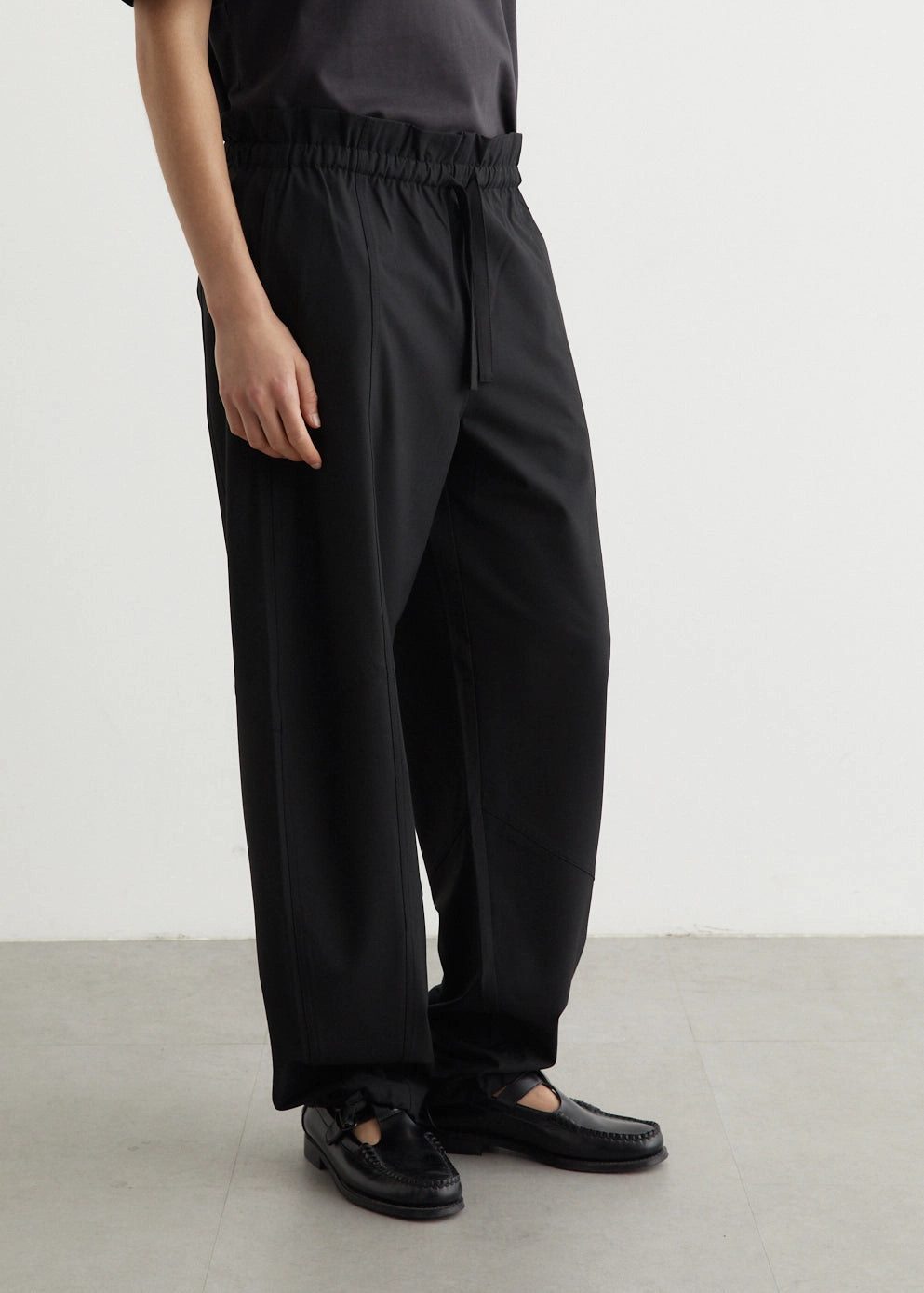 snag resistant SoftCottonBlend Drapey Melange Elasticated Waist Pants