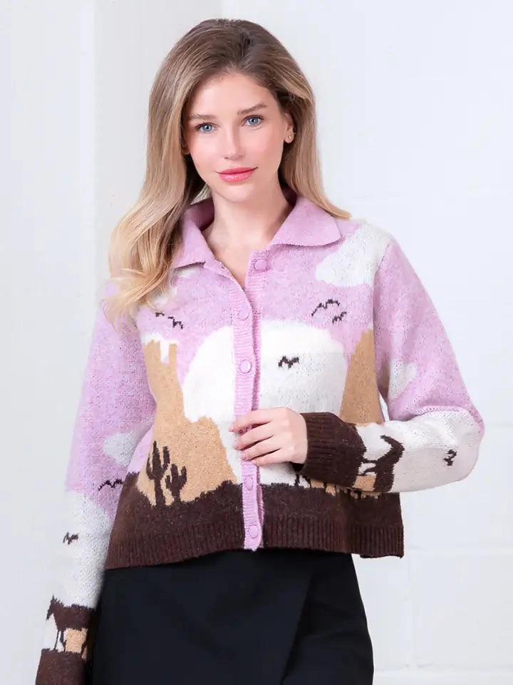 Western Knit Cardigan- 2 Colors! Casual Pullover Modular Layering System