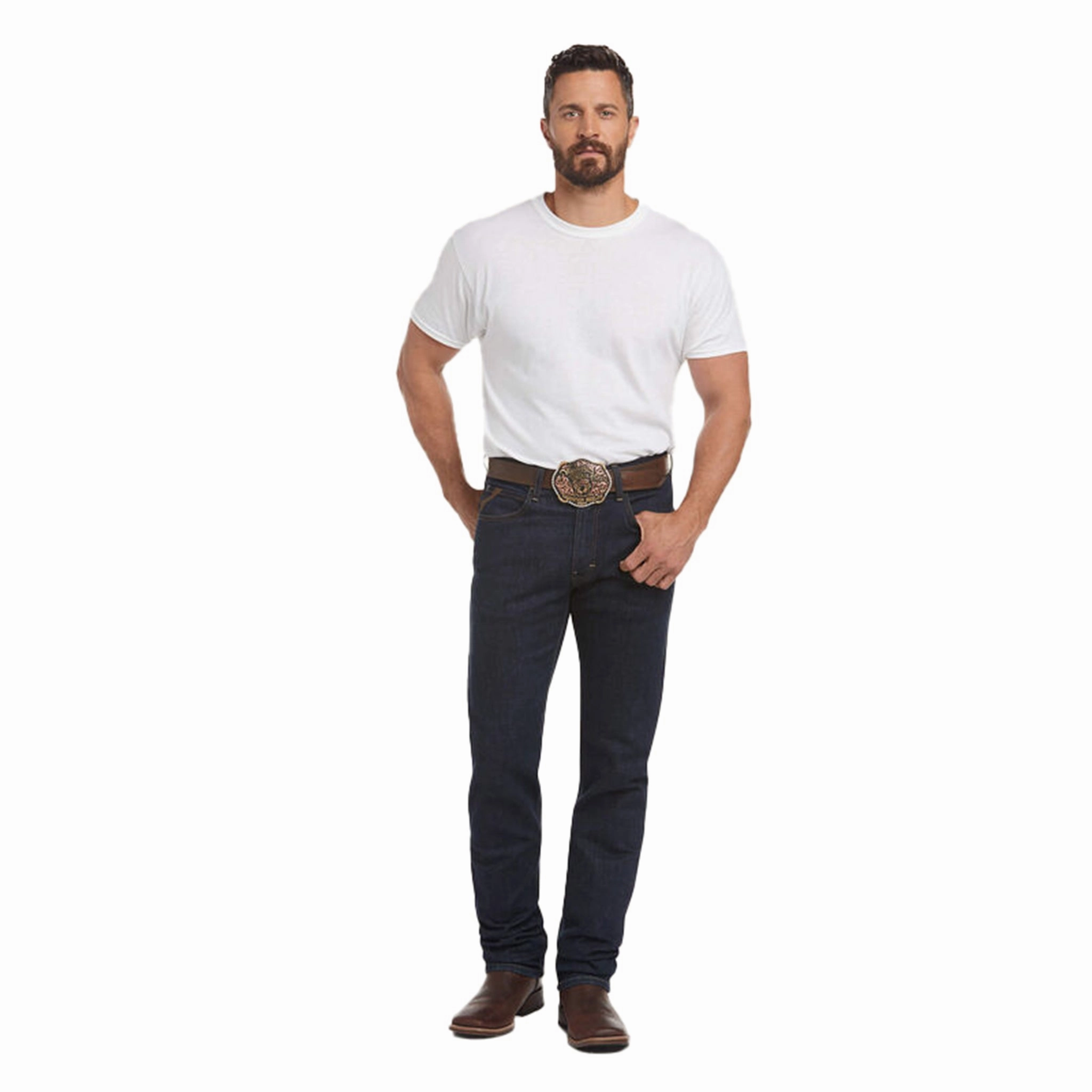 Ariat Men's M1 Vintage Stretch Legacy Stackable Straight Leg Jean Easy Fit Design Simple Outfit