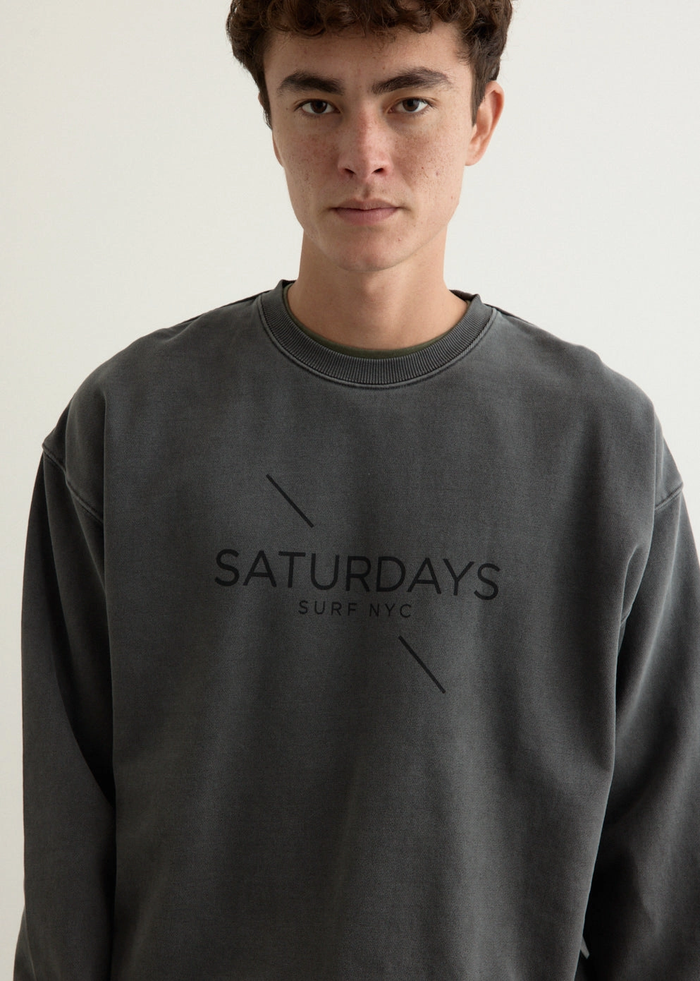 Cozy Knit Design Bowery Pigment Dye Surf Sweatshirt