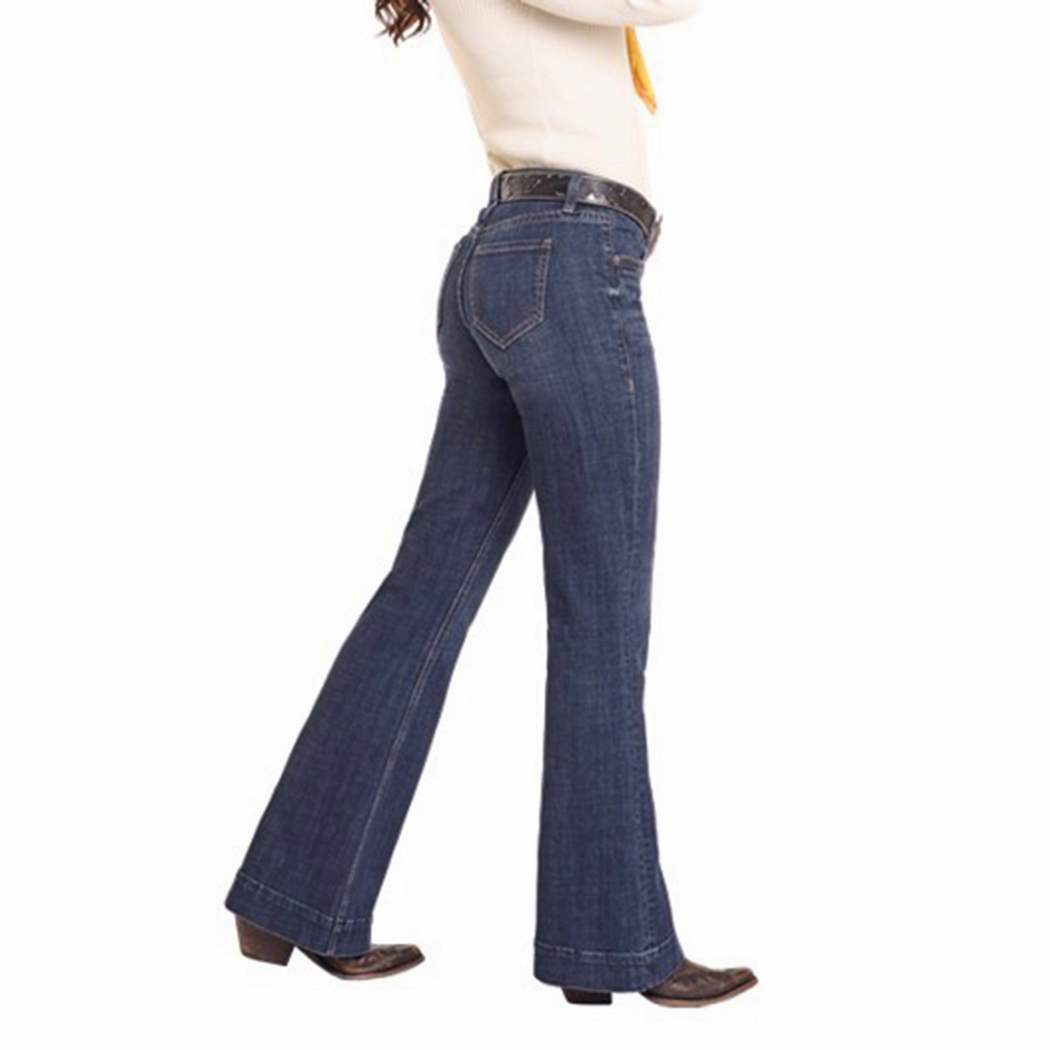 Rock & Roll Denim Diamond Loop Mid Rise Trousers Nature Lover Shopping Day Everyday