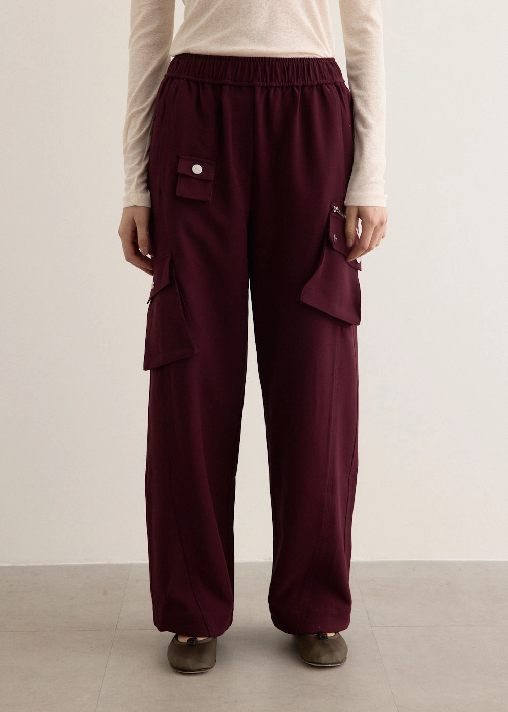 Future Twill Suiting Elasticated Pants Body-Hugging Fit