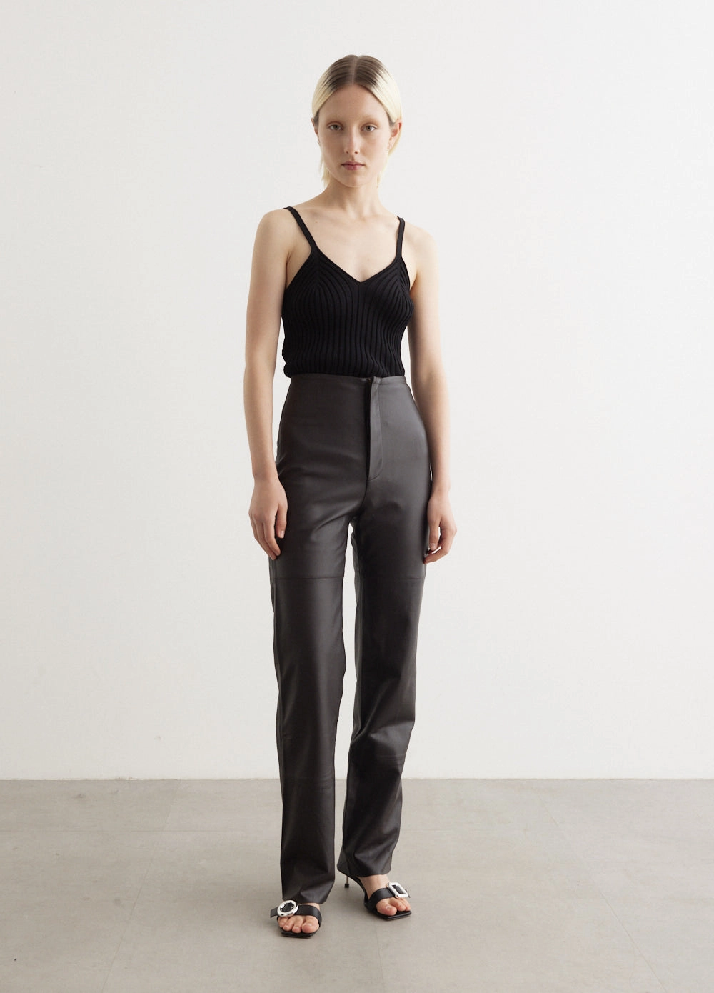 Light and Cozy Ally Leather Trousers
