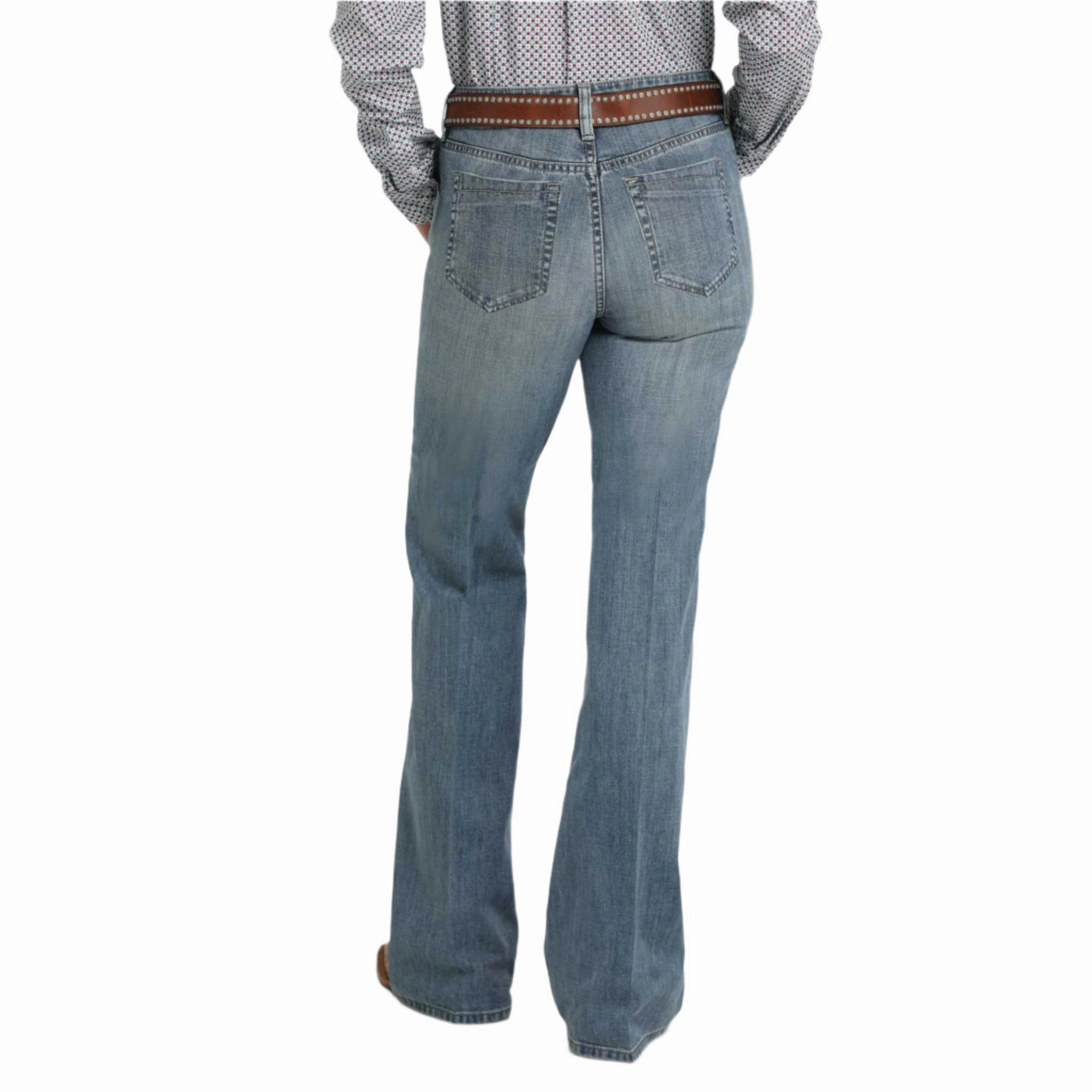 Chill Vibe Cinch Tatum Medium Wash Wide Leg Jean