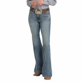 Family Style Gym Ready Daily Wear Cinch Tatum Medium Wash Wide Leg Jean