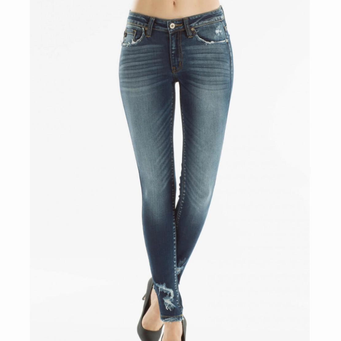 Shopping Day Outdoor Enthusiast All Body Fit KanCan Gemma Mid Rise Skinny