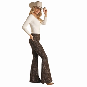 Lifestyle Piece Core Item Panhandle Cheetah Bell Bottom Jean