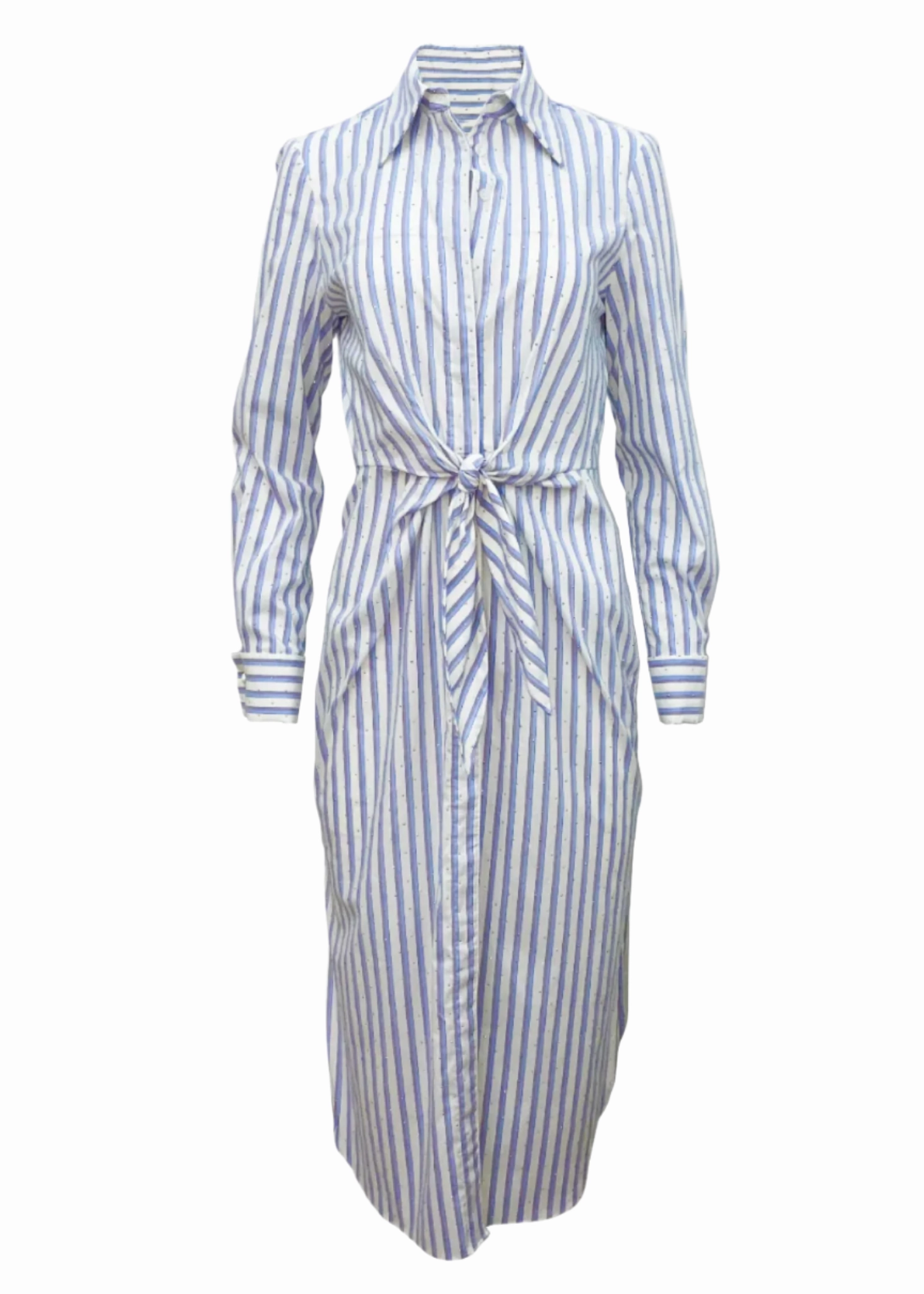 Soft-touch daywear Family Joy Amelia Cotton Dress - Stripe Sparkle
