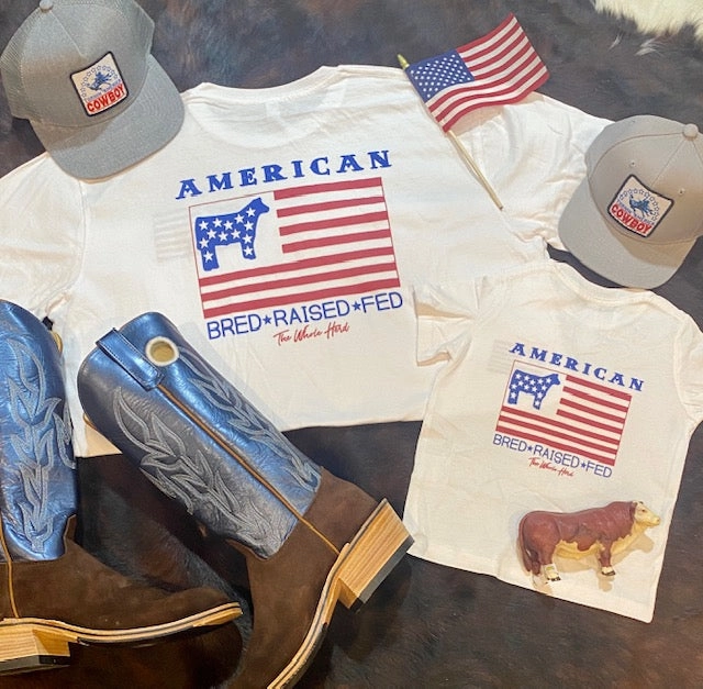 American Bred, Raised, & Fed Tee Chill Wear Easy Comfort
