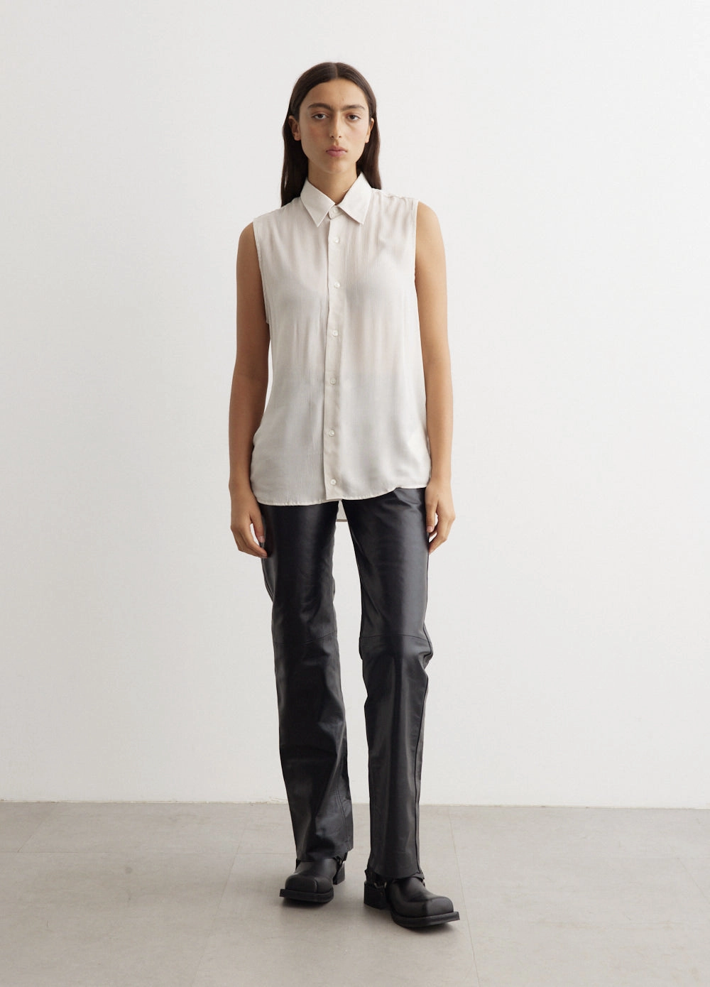 Sustainable Weave AMI Sleeveless Shirt