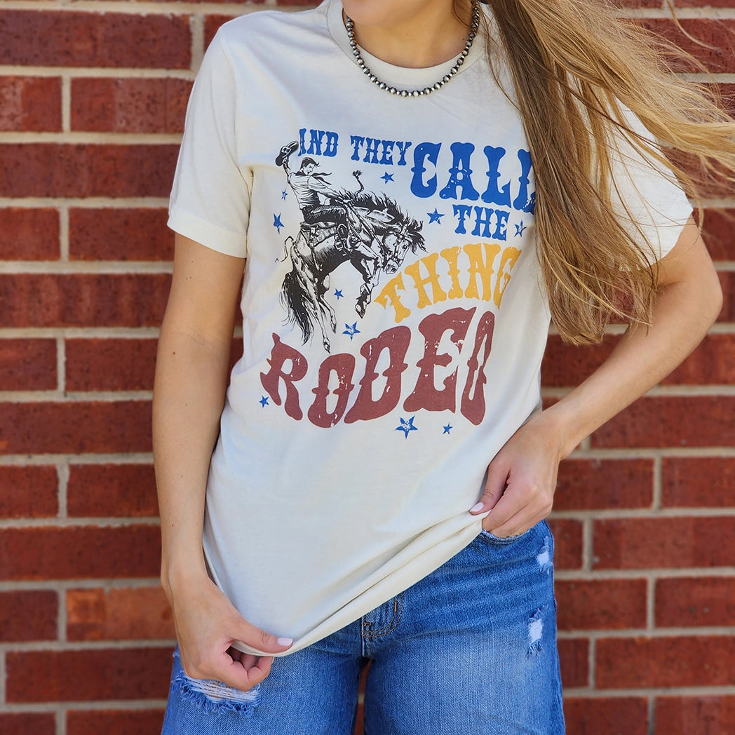 And They Call The Thing Rodeo Tee Reverseble Design