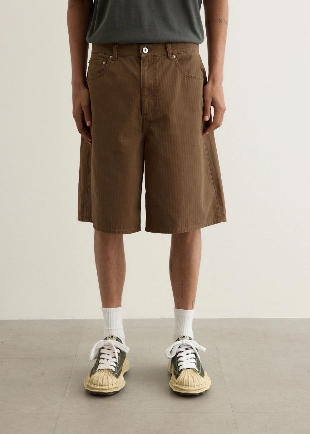 Quick Evaporation Fabric Fiction Baggy Shorts