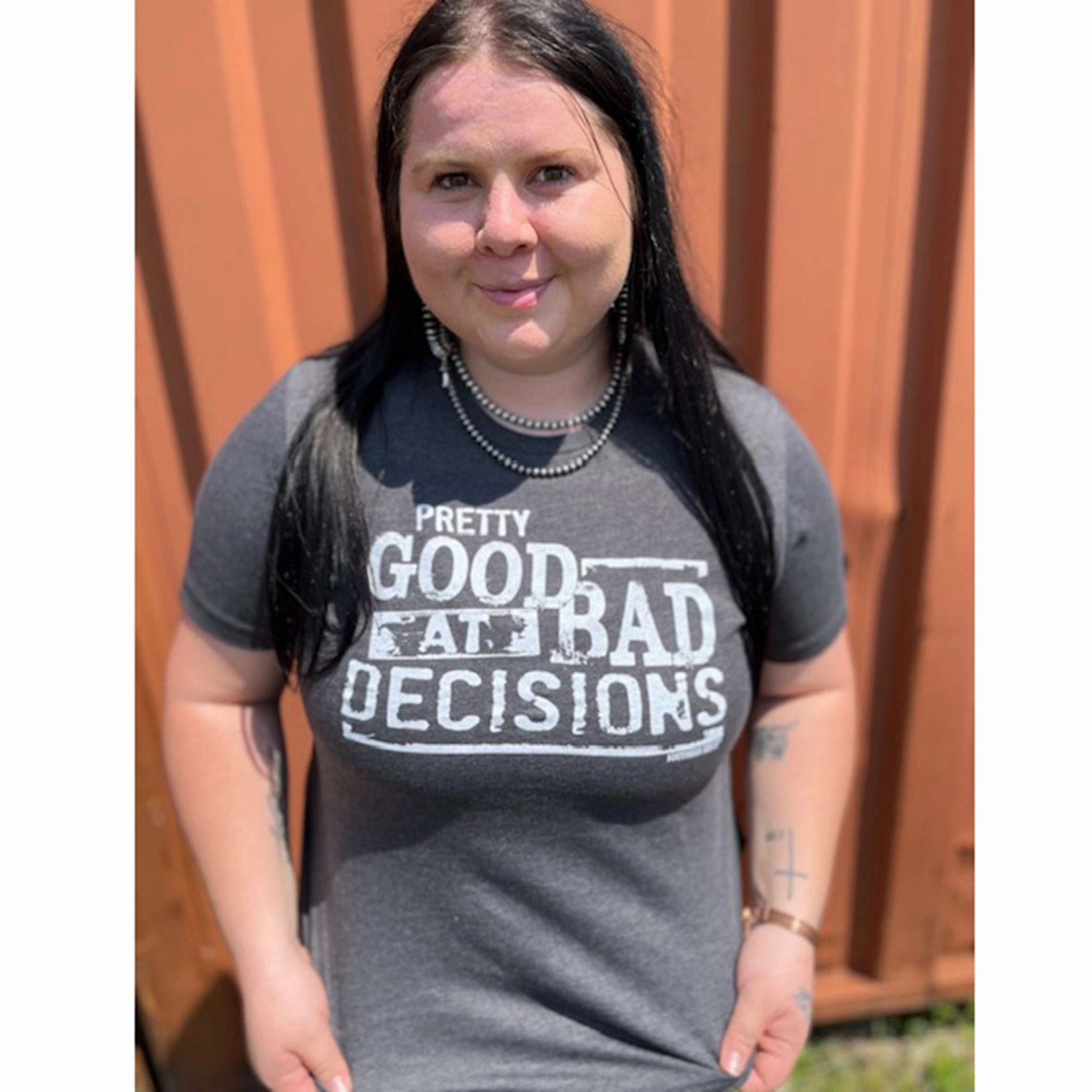 Bad Decisions Tee Reflective Safety Trim Zero Waste Cut Pattern